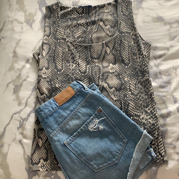 Zara snake skin print tank - Picture 1 of 3